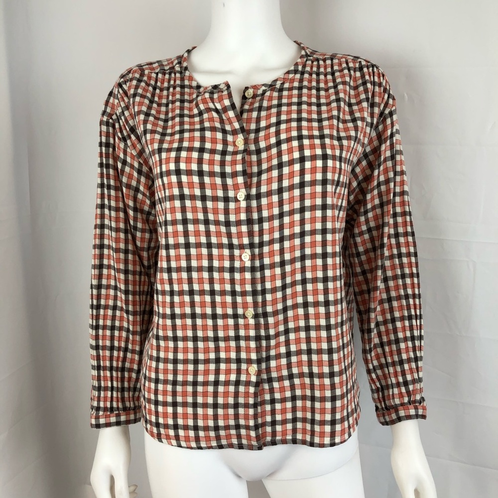 Madewell Meadow Shirt in Check Soft Cotton XS